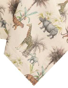 Mantel rectangular de algodón Bowtique Safari