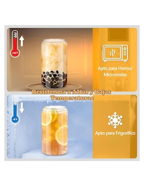 Set vaso Doble Pack Wünd de vidrio con 4 piezas