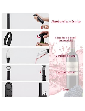 Sacacorchos eléctrico Wünd de acero inoxidable