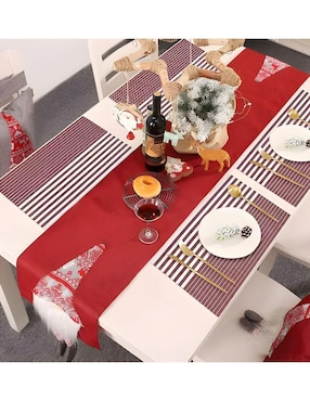 Set mantel individual rectangular de ratán pvc Wünd