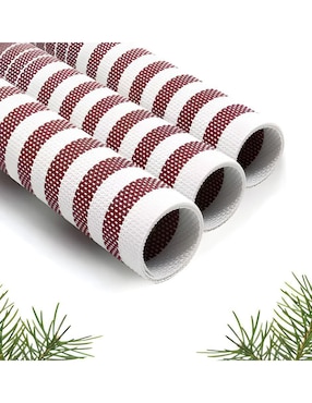 Set mantel individual rectangular de ratán pvc Wünd