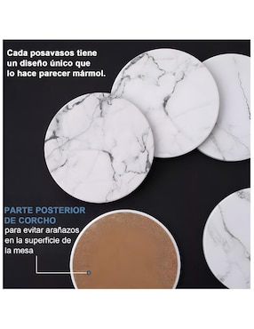 Set portavaso Wünd de cerámica 6 piezas