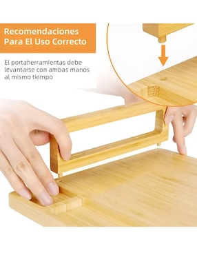 Set tabla para queso Wünd de bambú