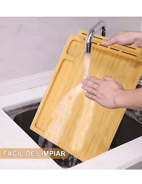 Set tabla para queso Wünd de bambú