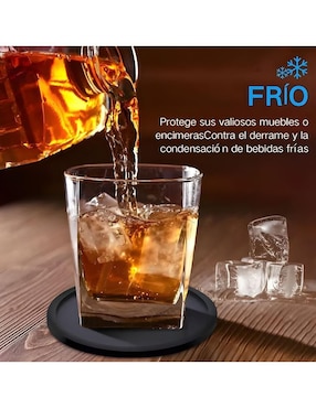 Set de portavasos Wünd de silicón 6 piezas