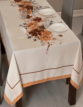 Mantel rectangular de poliéster Vianney