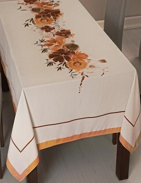 Mantel rectangular de poliéster Vianney