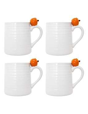 Set De Tazas Americana Galerias El Triunfo 4 Piezas