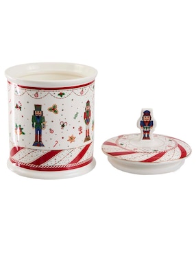 Contenedor navideño N Narrative Ntcracker Twist de porcelana