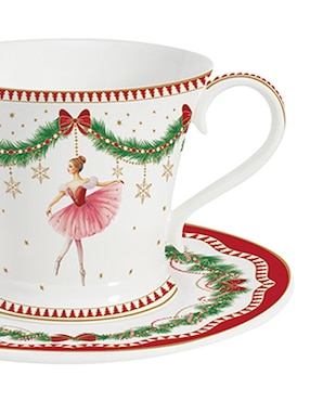 Vajilla N Narrative lifestyle navidad de porcelana para 4 personas