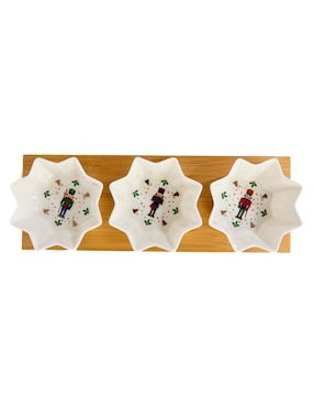 Set botanero navideño N Narrative Classic Nutcracker de Porcelana