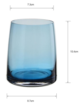 Vaso dof N Narrative Bleusoir de vidrio