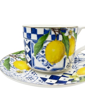 Vajilla cerrada N Narrative Veranéa de porcelana para 4 personas