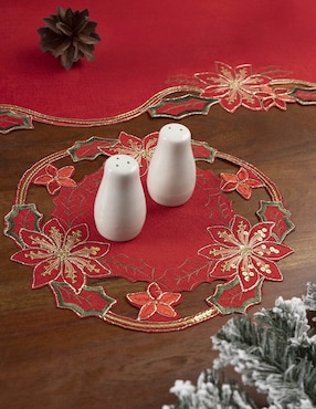 Carpeta redonda de poliéster Köstlich navidad