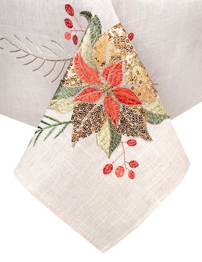 Mantel navideño rectangular de poliéster Köstlich Nochebuenas