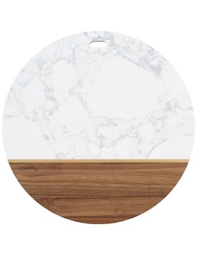 Tabla para queso Cookify de madera y mármol