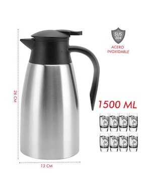 Jarra térmica acero inoxidable Mindejal