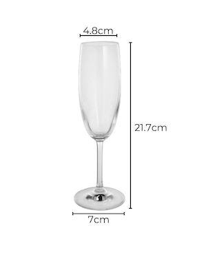 Set de copas para champán Rona Gala 17 de vidrio