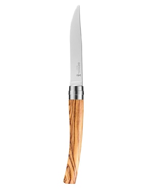 Set de cuchillos carniceros elegante de madera de olivo 4 piezas