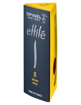 Cuchillo de carne de bolsillo de madera de olivo