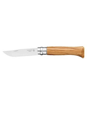 Navaja de madera de olivo con funda elegante