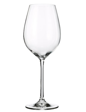 Set de copas para vino Bohemia Veronia de cristal 6 piezas