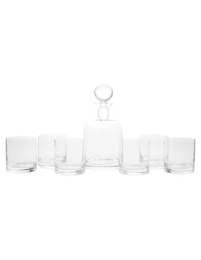 Set licorera y vasos Bohemia Bohemia Whisky de cristal