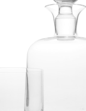 Set licorera y vasos Bohemia Bohemia Whisky de cristal