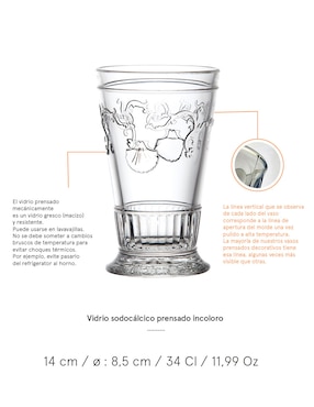 Vaso High Ball La Rochere de vidrio