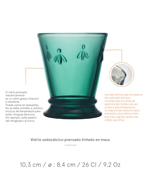 Vaso La Rochere Abeille de vidrio