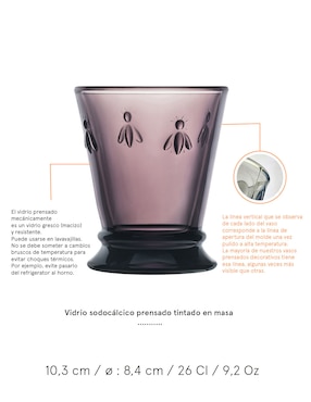 Vaso La Rochere Abeille de vidrio
