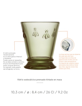Vaso La Rochere Abeille de vidrio