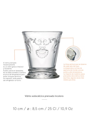 Vaso La Rochere Versailles de vidrio
