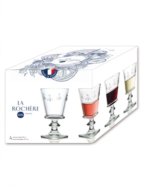 Set de copas para agua La Rochere de vidrio