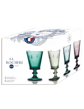 Set de copas para agua La Rochere de vidrio
