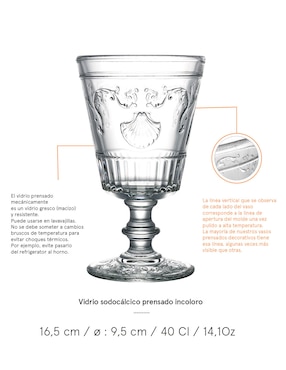 Copa para vino La Rochere de vidrio