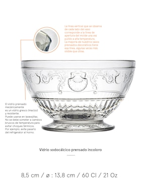 Bowl La Rochere de vidrio