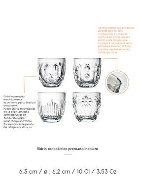 Set taza express La Rochere Troquet de vidrio