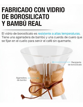 Tetera de goteo Xtellar de vidrio