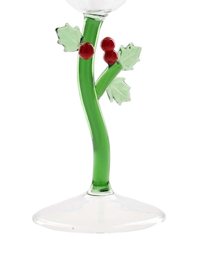 Copa navideña para vino Ichendorf Milano Botánica de cristal