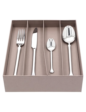 Set cubiertos Herdmar Kiev de acero inoxidable 24 piezas