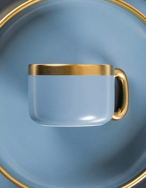 Vajilla N Narrative bluegold de porcelana para 4 personas