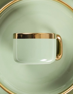 Vajilla cerrada N Narrative vertgold de porcelana para 4 personas