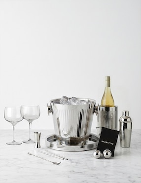 Coctelera N Narrative Silver Night de acero inoxidable