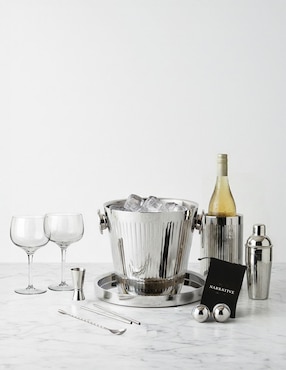 Set bar N Narrative Silver Night de acero inoxidable