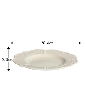 Plato ensalada N Narrative Beellflower de porcelana