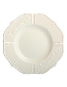 Plato ensalada N Narrative Beellflower de porcelana