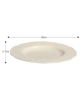 Plato trinche N Narrative Bellflower de porcelana