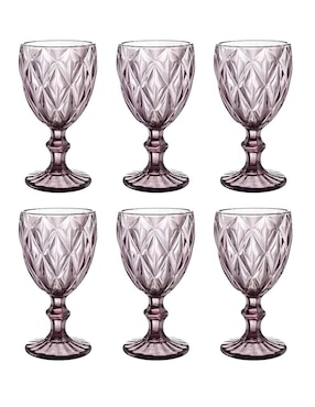 Set de copas universal Xtellar xtllar1907 de vidrio 6 piezas