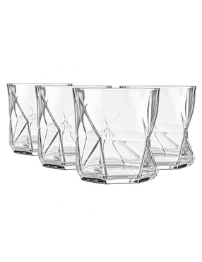 Set de vasos para whisky Xtellar xtllar1920 de vidrio con 4 piezas
